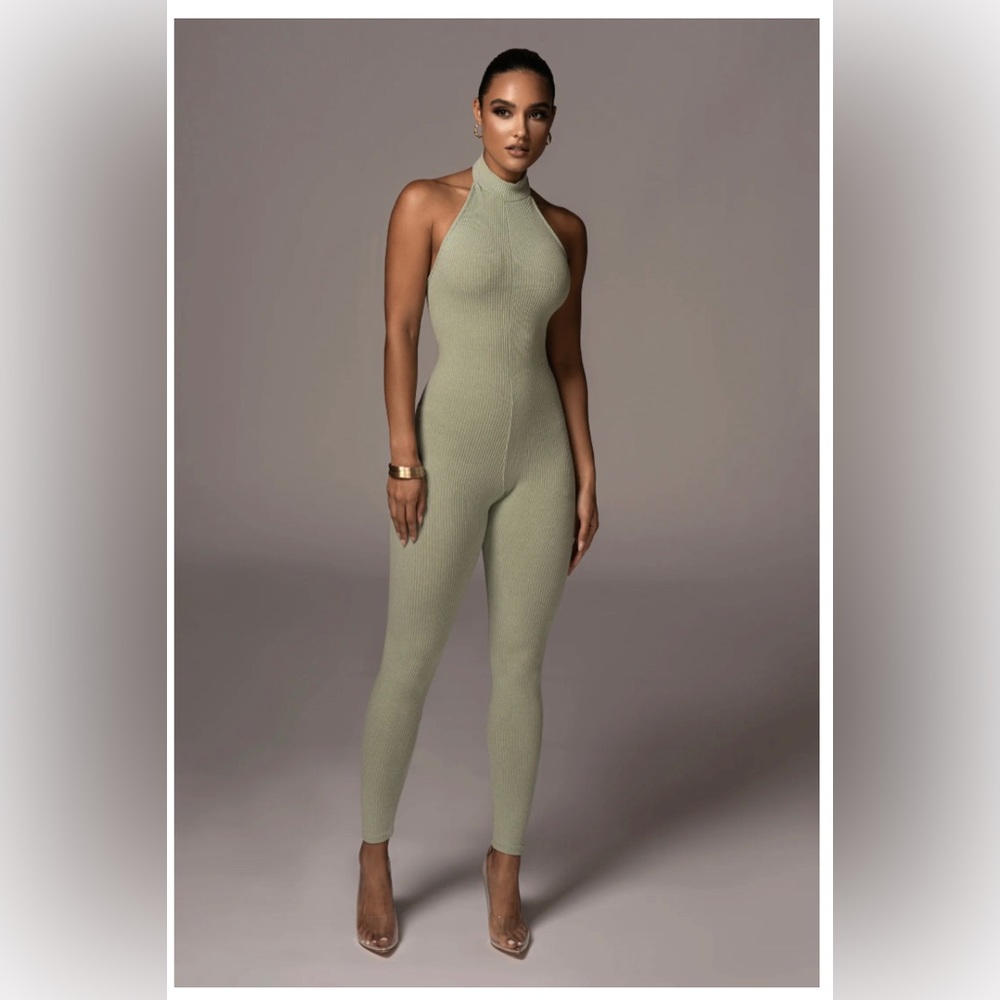 JLUXLABEL SAGE CYNZIA HALTER JUMPSUIT